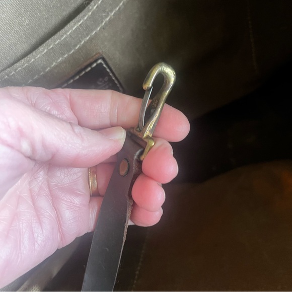 Artifact Bags Utility tote olive
waxed canvas made in USA long leather handles - Picture 7 of 16